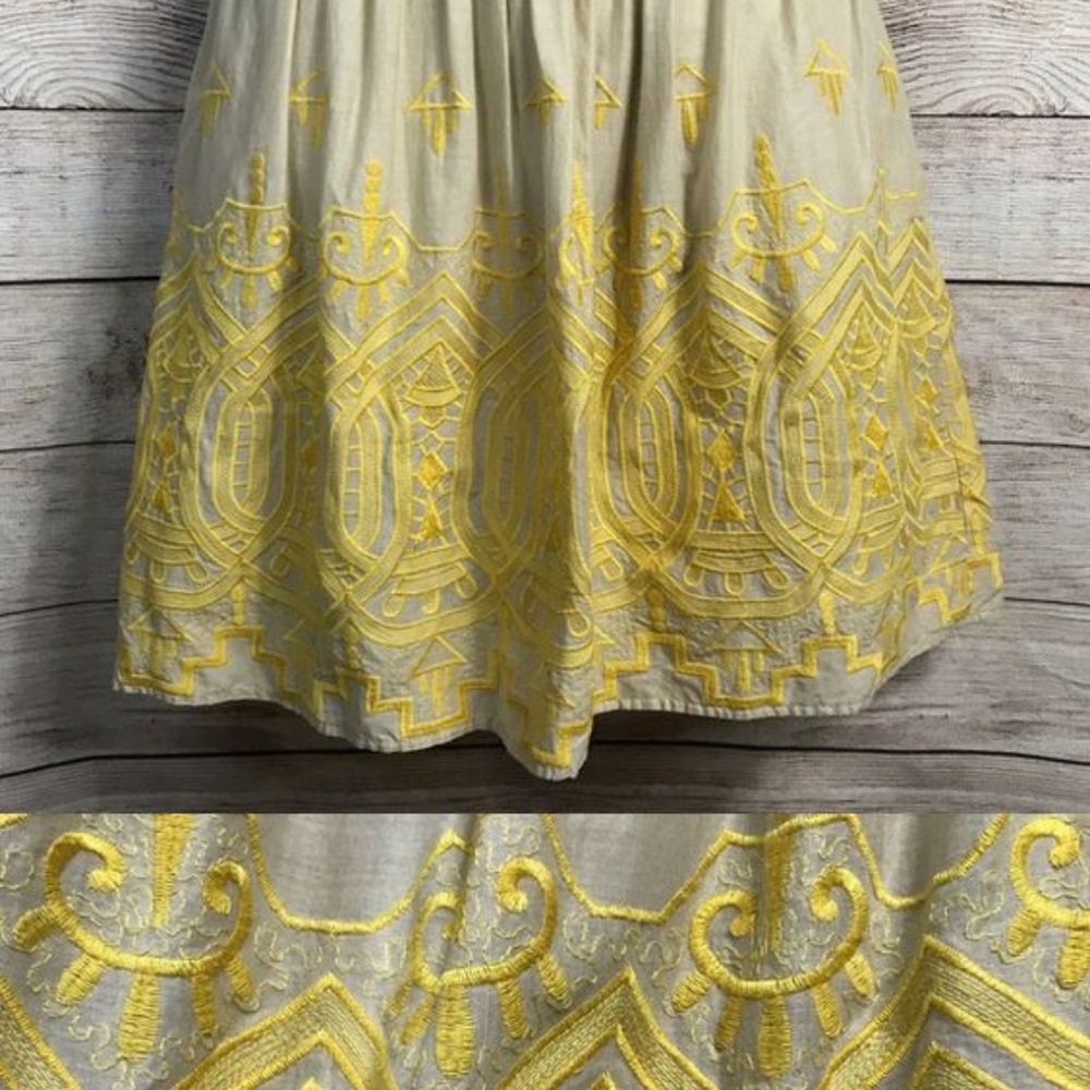 Anthropologie Tiny Sun Stitched Skirt